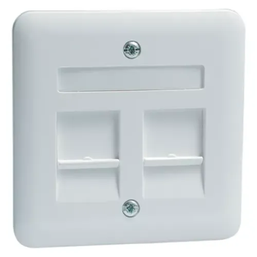 PEHA afdekplaat rj45 2v wit 80.610.02MJ2NA - Hbt electrical 00749811 pehacentralplate primaryimage - 3026402