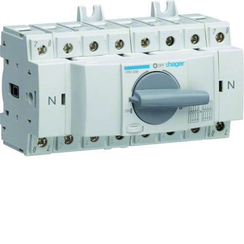 HAGER omschakelaar 80a 3p+n HIM408 - Him4081 - 11010487