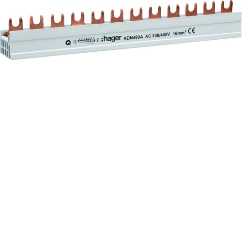 HAGER kamrail 4p 12 module 80a KDN480A - Kdn480a - 8411648
