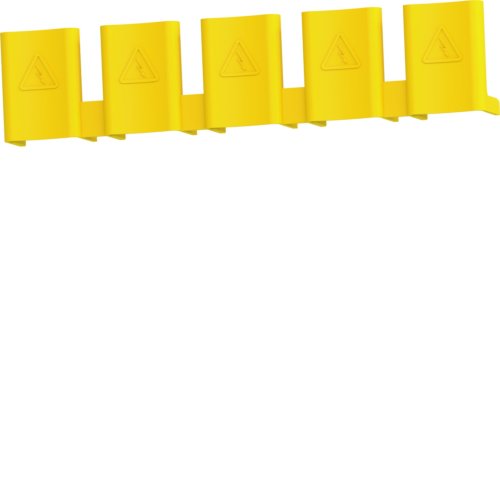 HAGER kamrail afscherming voor vrije polen 5 stuks KZ059 - Kz059 - 11003457