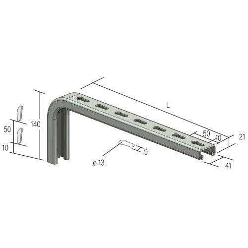 Legrand Console CC21S L150 Rvs316L - Lcm cc21s cotes - 20041058