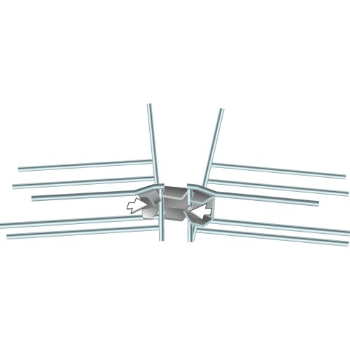 CABLOFIL Bochtverbinder Faslock S voor B100 en B200 schroefloos Rvs316L - Lcm faslock - 20041108