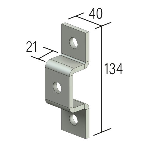 Legrand Omega-T verbinder OM41/21S voor rail 41x21 Thvz - Lcm om4141 cotes - 20041320