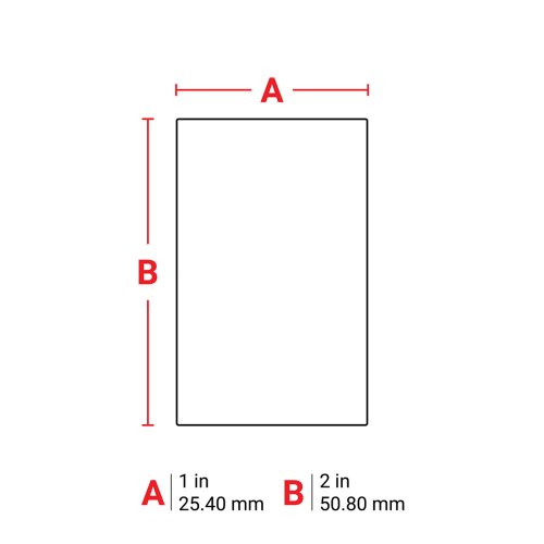 BRADY labels 50.80mm -25.40mm M7-20-424 - Lf rv 1in2in - 11005284