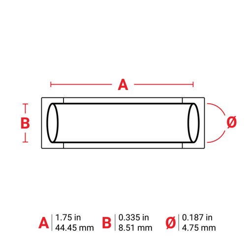 BRADY hitte krimpende labels tbv m710 en bmp71 174563 - Lf slv 175in0335in0187in - 11008577