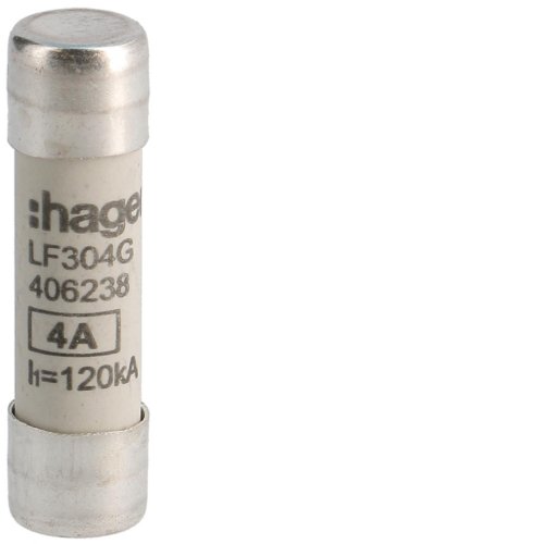 HAGER cilindrische zekering 10x38mm 4a LF304G - Lf304g - 11009643