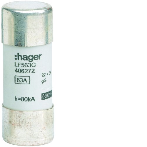 HAGER Cilindrische zekering 22 x 58 mm LF563G - Lf563g - 11004549