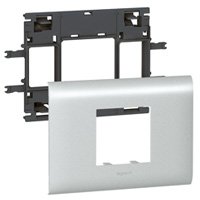 Legrand DLP houder aluminium 2 mod. 85mm - Lg 011212 web r - 20037555