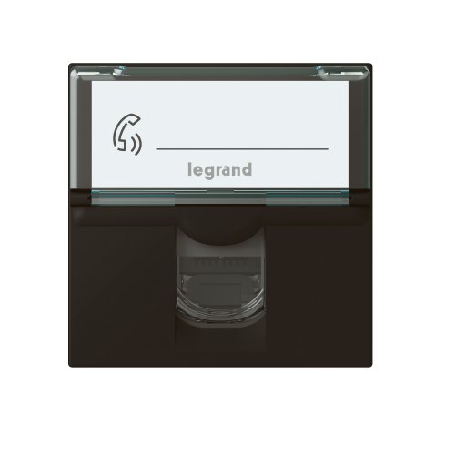 LEGRAND mos contactdoos rj45 cat6a stp 2 mod. zwart 079176L - Lg 079176l web f - 11005444