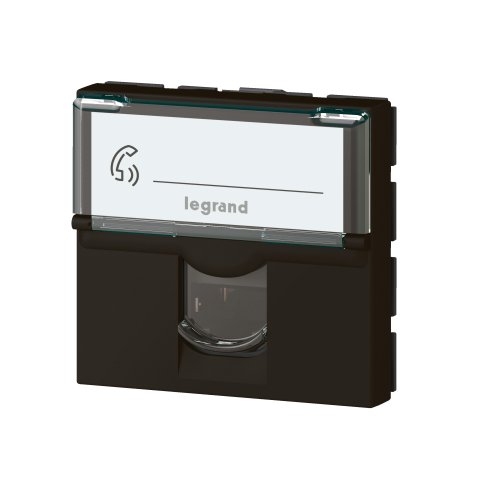 LEGRAND mos contactdoos rj45 cat6a stp 2 mod. zwart 079176L - Lg 079176l web l - 11005444