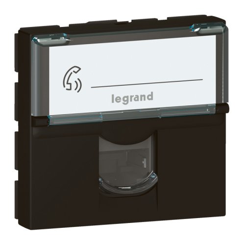 LEGRAND mos contactdoos rj45 cat6a stp 2 mod. zwart 079176L - Lg 079176l web r - 11005444