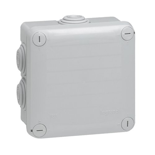 Legrand Plexo lasdoos binnenmaat 105x105x55mm 7sneltules grijs 4-25mm - Lg 092022 web r - 20038719