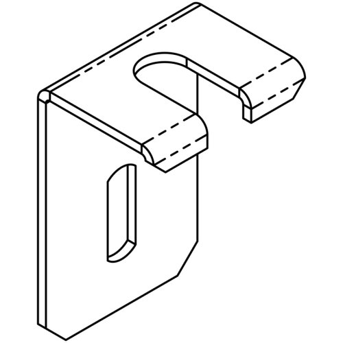 Legrand Bevestigingshoek Rvs316L voor draadstang aan FB kabelgoot/draadgoot - Lg 350123 web r - 20038983