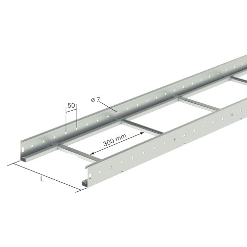 VAN GEEL kabelladder glo-4 lengte 3 meter 300mm - Lg 8311133 web r - 8455040