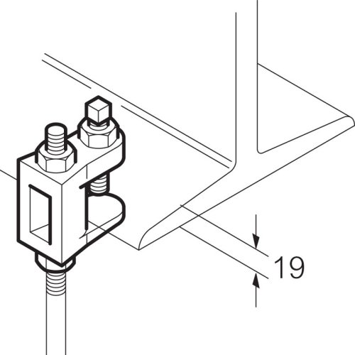 Legrand Balkklem voor M10 max. 2400N Thvz - Lg fl2 - 20041491