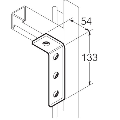 Legrand Bevestigingshoek Thvz 4-gats 137x40mm - Lg sb505 - 20041530