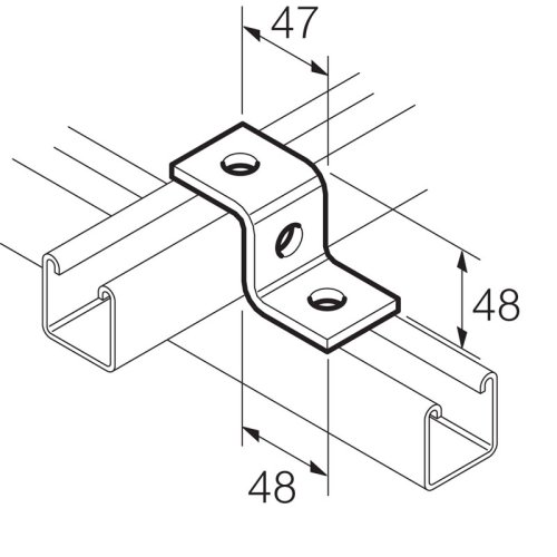 Legrand Z-bevestigingsbeugel Thvz 3-gats 41x40mm - Lg sb511 - 20041539