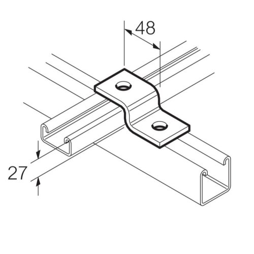 Legrand Z-bevestigingsbeugel Thvz 2-gats 40x21mm - Lg sb513 - 20041540