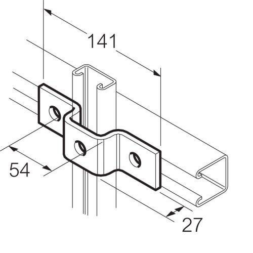 Legrand Bevestigingsstrip Omega Thvz 141x21mm - Lg sb514 - 20041541