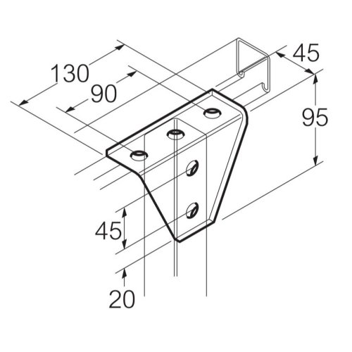 Legrand Bevestigingshoek 90gr Thvz - Lg sb552 - 20041552