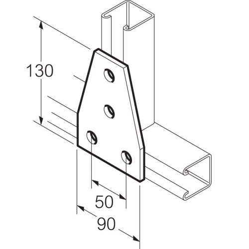 Legrand Bevestigings T-stuk 130x90 Thvz - Lg sb554 - 20041553