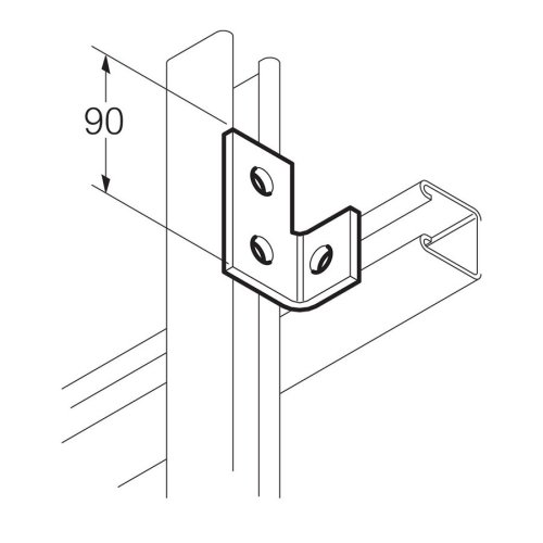 Legrand L-bevestigingsbeugel rechts Thvz - Lg sb601 - 20041557