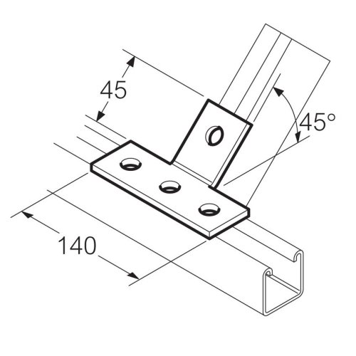 Legrand Bevestigings T-stuk 45gr Thvz - Lg sb607 - 20041561