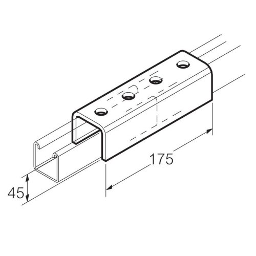 Legrand Extern verbindingsprof.Thvz 41x41mm 4x gat dia 14mm - Lg sb651 - 20041562