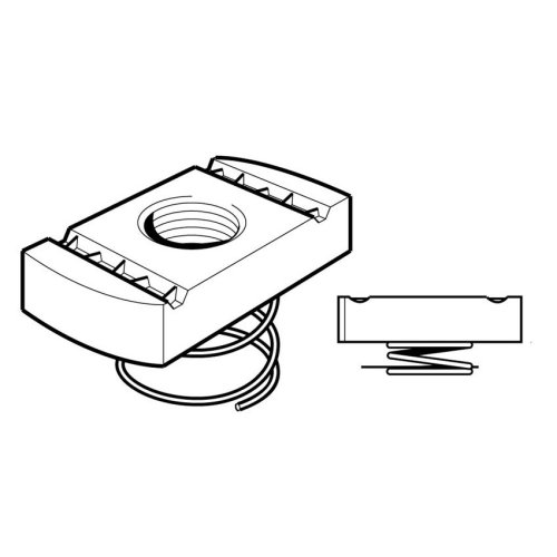 Legrand Glijmoer met korte veer Elvz M10 - Lg shortspringchannelnut - 20041508