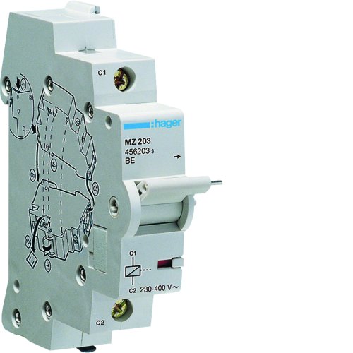 HAGER afschakelspoel 230-415vac/110-130vdc MZ203 - Mz203 - 11004441