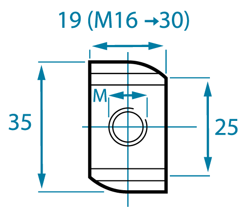 NX glijmoer zonder veer m10 NX7020V - Nx 7020 b - 11009981