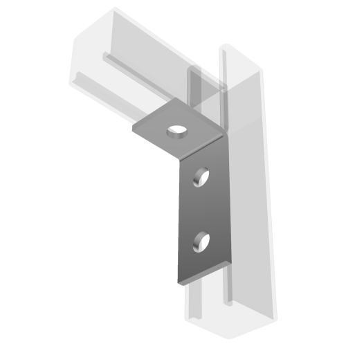 montagehoek 90&deg; 3-gats &Oslash; 14mm NX2020R4 - Nx2020 b - 11010401