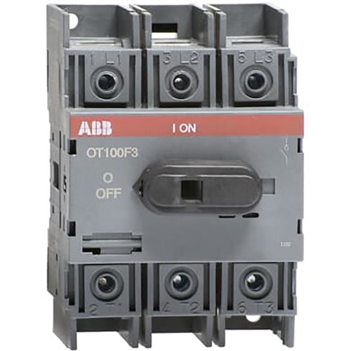 ABB lastscheider 3p 100a bodem/dinrail OT100F3 - Ot100f3 - 8025103