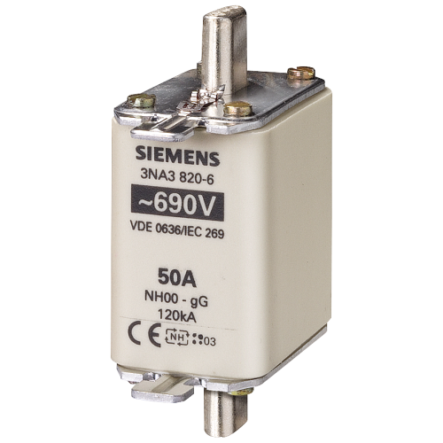 SIEMENS mespatroon nh00 50a 690v GL/GG 3NA38206 - P i201 xx 04211p - 11008831