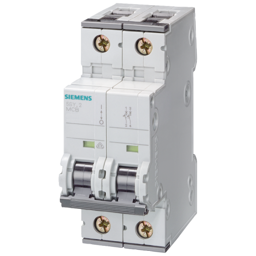 Siemens AG Leidingbeveiligingsschakelaar 400 V 10 kA, 2-polig, C, 16 A, d = 70 mm - P i201 xx 04717p - 20055919