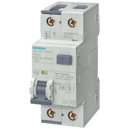SIEMENS aardlekautomaat c16 1p+N 0.03a 5SU13547KK16 - P i201 xx 04767p - 11004387