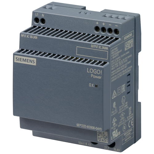 SIEMENS logo voeding 24v 4a 6EP3333-6SB00-0AY0 - P kt01 xx 01762p - 6292213