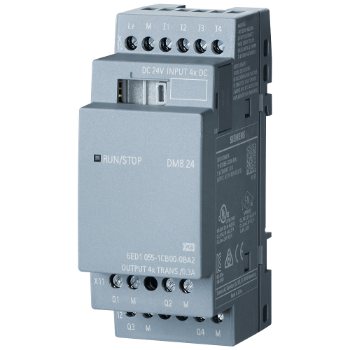 SIEMENS logo8 uitbreidingsmodule 4di /4do 6ED1055-1CB00-0BA2 - P st70 xx 06813p - 11009758