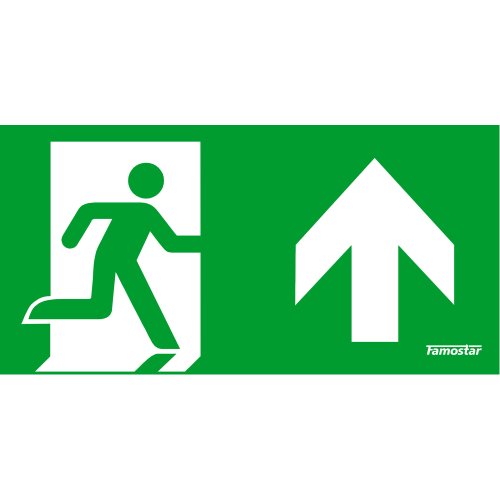 FAMOSTAR go! pictogram vluchtweg boven BOVEN 7.3 - Picto 20boven 207 3 - 3100170
