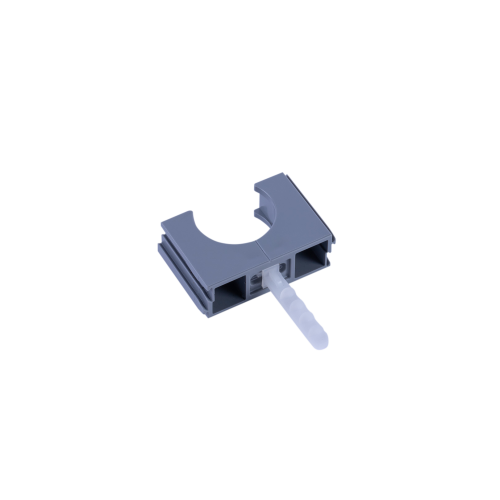 PIPELIFE polfix klemblok met plug grijs 3/4 - Pl polfix clamp wplug grey ral7037 lr detachedpng - 2013978