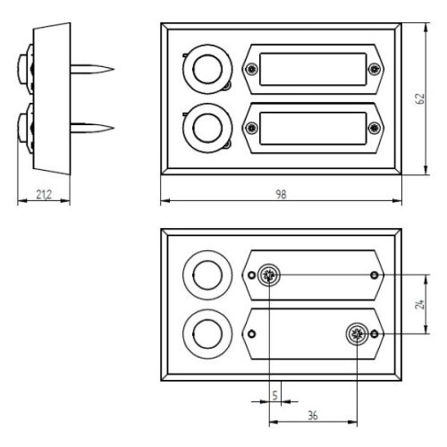 Grothe Etageplaat, 2-voudig - Productfoto transparant 55512 eta502 g - 20148427
