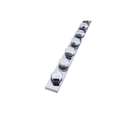 JMV Aardrail 200 amp&egrave;re (29xM10), 1 meter, h.o.h. 34mm - Productfoto transparant aardrail jmv 200a - 20155810
