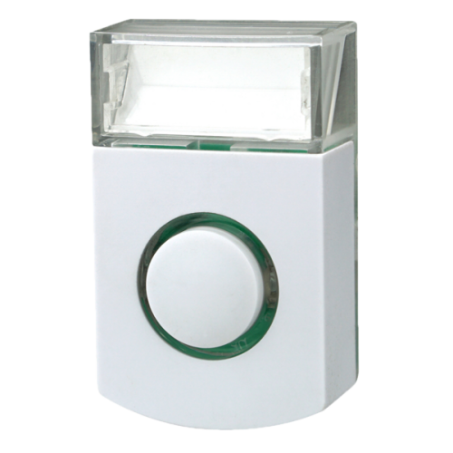 Grothe Beldrukker wit, opbouwmontage, met verlichting - Productfoto transparant beldrukker kko2002 grothe 716137 - 20148494