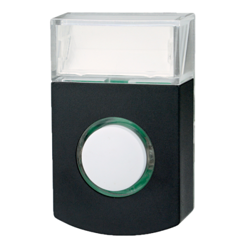 Grothe Beldrukker zwart, opbouwmontage, met verlichting - Productfoto transparant beldrukker kko2002 grothe 716138 - 20148495