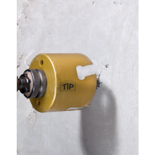 Schnabl Stucdeksel, bescherming en nauwkeurig localiseren inbouwdozen stucwerk - Productfoto transparant beschermdeksel voor inbouwdozen schnabl upd installatie4 - 20148547