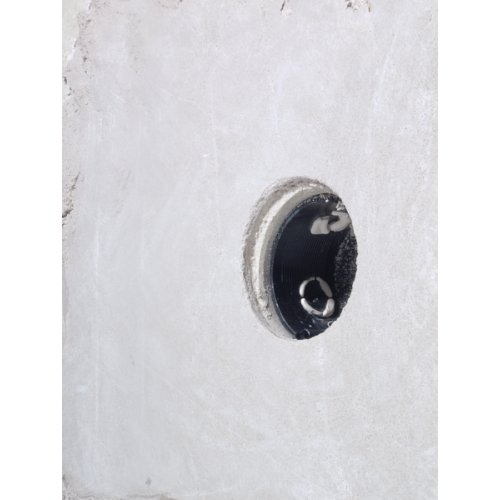 Schnabl Stucdeksel, bescherming en nauwkeurig localiseren inbouwdozen stucwerk - Productfoto transparant beschermdeksel voor inbouwdozen schnabl upd installatie7 - 20148547