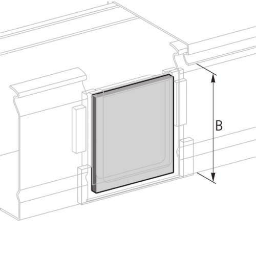 Pflitsch Blindplaat voor KSSV, B 60mm, H 50mm, TPE - Productfoto transparant blindplaat pik pflitsch 530221 - 20153875