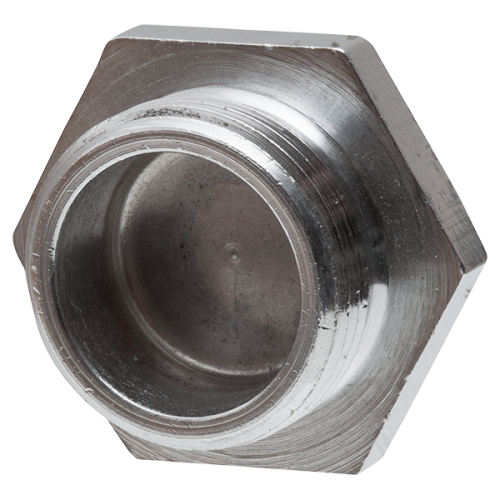 Wiska Blindstop messing verchroomd, met Metrische draad, M24 - Productfoto transparant blindstop chroom wiska 568426 - 20148790