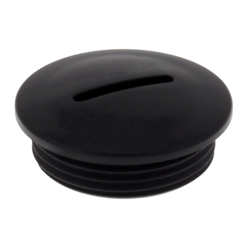 Wiska Blindstop kunststof slagvast, PG9 zwart - Productfoto transparant blindstop evsg40 wiska 563198 - 20150677
