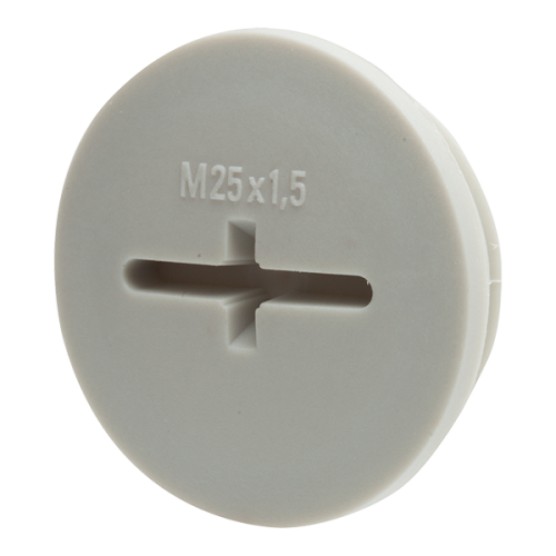 WISKA blindstop m25 EVSG25 - Productfoto transparant blindstop kunststof evsg25 wiska 563189 - 11002769